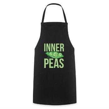 Meditation, Zen Yoga and Pilates - Cooking Apron - black - Front - AI Model Male 185 dark (185cm)