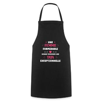 Future tata - Tablier de cuisine - noir - Devant - AI Model Male 185 dark (185cm)