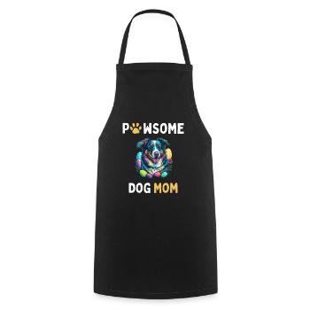 Australian Shepherd Easter Egg Hunter Mom Costume - Cooking Apron - black - Front - AI Model Male 185 dark (185cm)