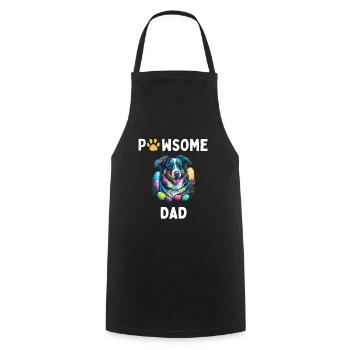 Australian Shepherd Easter Egg Hunter Dad Costume - Cooking Apron - black - Front - AI Model Male 185 dark (185cm)