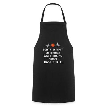 Basketball Spieler Basketballer Sprüche Geschenk - Kochschürze - Schwarz - Vorne - AI Model Male 185 dark (185cm)