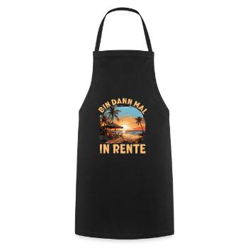 Rente 2023 Ruhestand Frührenten Pension Geschenk - Kochschürze - Schwarz - Vorne - AI Model Male 185 dark (185cm)