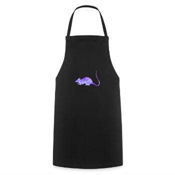 Rat Galaxy Space Milky Way Rat - Cooking Apron - black - Front - AI Model Male 185 dark (185cm)