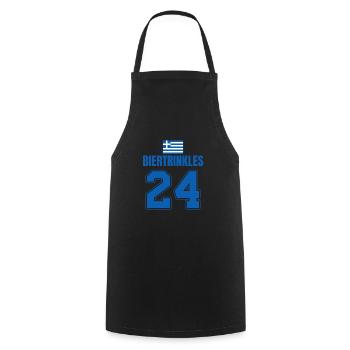 Fußball Griechenland Mallorca Sauf Trikot - Kochschürze - Schwarz - Vorne - AI Model Male 185 dark (185cm)