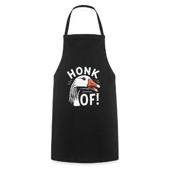 Honk Off – Gänse Meme - Kochschürze - Schwarz - Vorne - AI Model Male 185 dark (185cm)