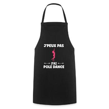 Women's pole dancing pole dancing - Cooking Apron - black - Front - AI Model Male 185 dark (185cm)