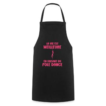 Pole Dance Pole Dance für Frauen - Kochschürze - Schwarz - Vorne - AI Model Male 185 dark (185cm)