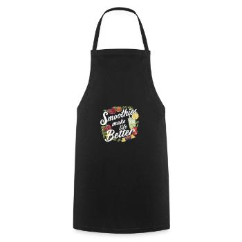 Smoothies make life better - Cooking Apron - black - Front - AI Model Male 185 dark (185cm)