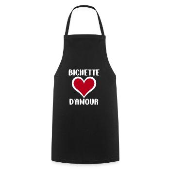 Bichette - Tablier de cuisine - noir - Devant - AI Model Male 185 dark (185cm)