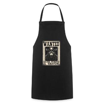 Amant du Bigfoot de l’Ouest Sasquatch Yéti - Tablier de cuisine - noir - Devant - AI Model Male 185 dark (185cm)