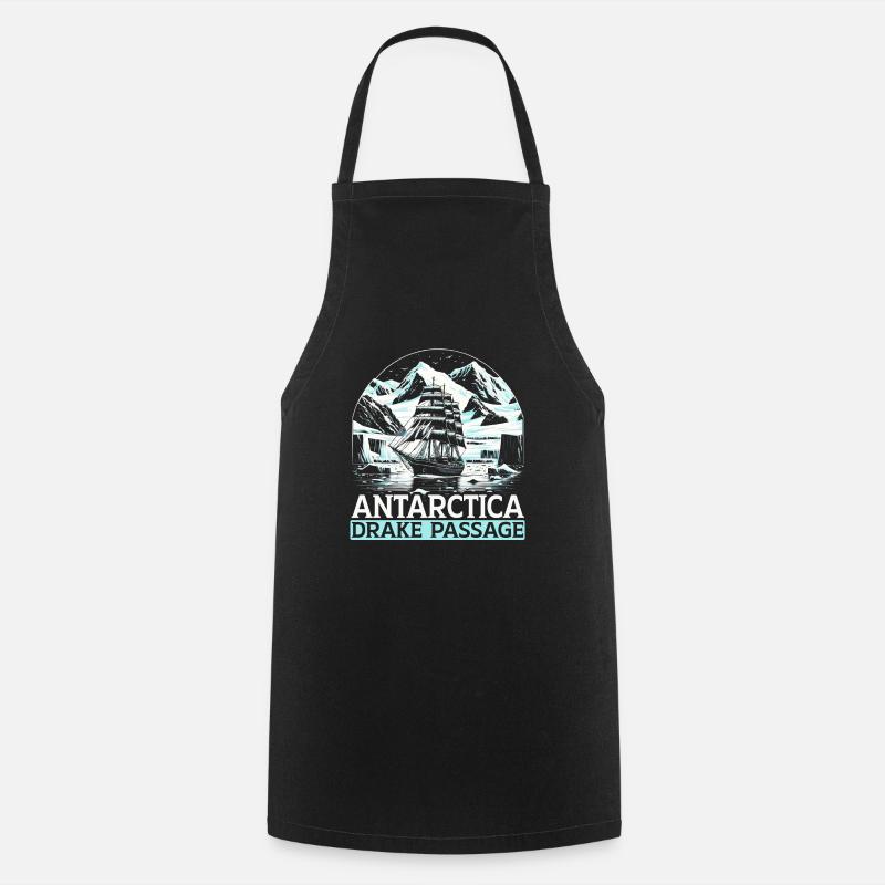 Strait Antarctica Expedition - Cooking Apron - black