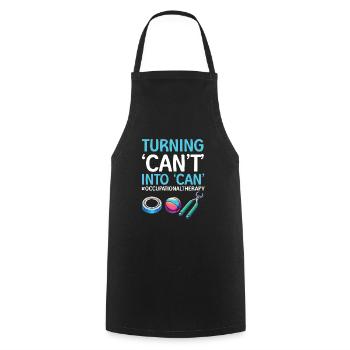 Occupational Therapist Occupational Therapy - Cooking Apron - black - Front - AI Model Male 185 dark (185cm)