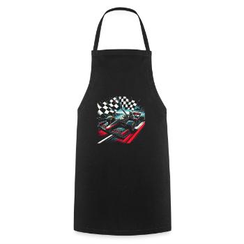 Racing enthusiast racing enthusiast Car racing driver - Cooking Apron - black - Front - AI Model Male 185 dark (185cm)