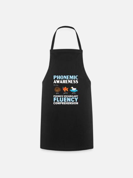 Phonics-bewusstsein, Leseverständnis, Phonics - Kochschürze - Schwarz
