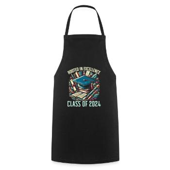 Black graduation african american class of 2024 - Cooking Apron - black - Front - AI Model Male 185 dark (185cm)