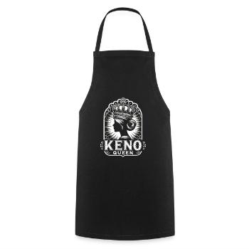Keno Gambling Casino Game Lover Joueurs de loterie - Tablier de cuisine - noir - Devant - AI Model Male 185 dark (185cm)