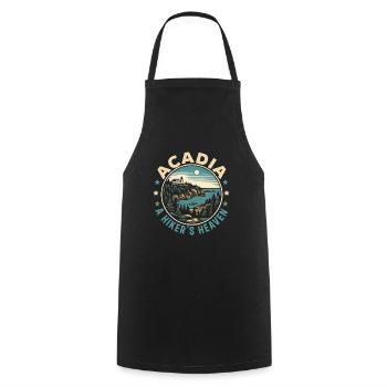 Acadia National Park Outdoor Tours USA America - Cooking Apron - black - Front - AI Model Male 185 dark (185cm)