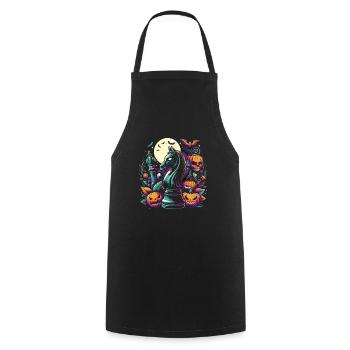 Drôle de costume d’Halloween pour un joueur d’échecs, - Tablier de cuisine - noir - Devant - AI Model Male 185 dark (185cm)