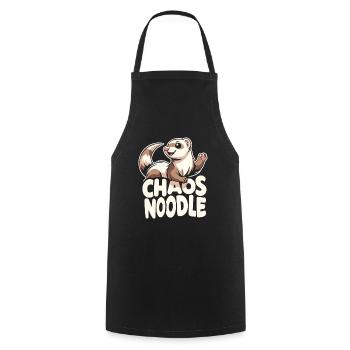 Drôle d’amant furet belette mammifère animal - Tablier de cuisine - noir - Devant - AI Model Male 185 dark (185cm)