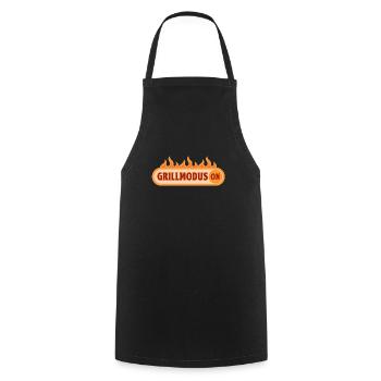 Grillades et bière Grillmeister Grill Saying BBQ - Tablier de cuisine - noir - Devant - AI Model Male 185 dark (185cm)