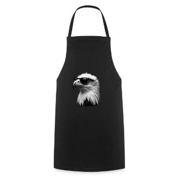 Eagle Sunglasses Animal Motif Art Eagle - Cooking Apron - black - Front - AI Model Male 185 dark (185cm)