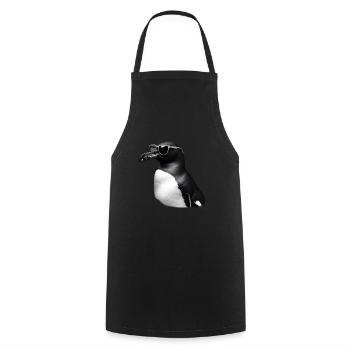 Pingouin Lunettes de soleil Motif Animal Art Pingouin - Tablier de cuisine - noir - Devant - AI Model Male 185 dark (185cm)