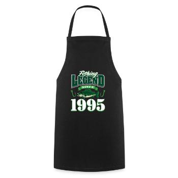 30e anniversaire 1995 homme pêcheur cadeaux pour - Tablier de cuisine - noir - Devant - AI Model Male 185 dark (185cm)