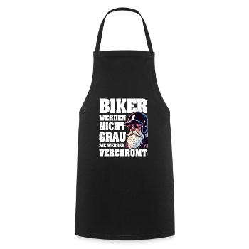 Motards Les motards ne deviennent pas gris, ils vont - Tablier de cuisine - noir - Devant - AI Model Male 185 dark (185cm)
