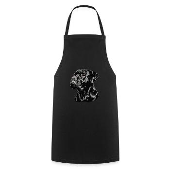Cane Corso für einen Cane Corso Besitzer - Kochschürze - Schwarz - Vorne - AI Model Male 185 dark (185cm)
