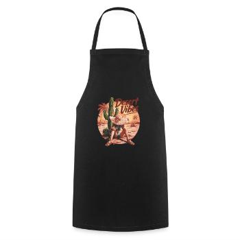 Sonnenuntergang Desert Vibes Urlaub Abenteuer - Kochschürze - Schwarz - Vorne - AI Model Male 185 dark (185cm)