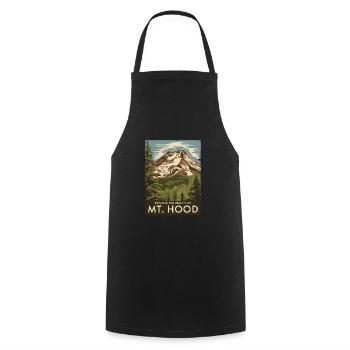 Oregon Mount Hood für Oregon Urlauber - Kochschürze - Schwarz - Vorne - AI Model Male 185 dark (185cm)