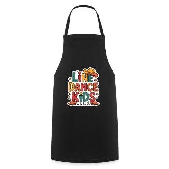 Line Dance Kids Kids Dancing Line Dance - Cooking Apron - black - Front - AI Model Male 185 dark (185cm)