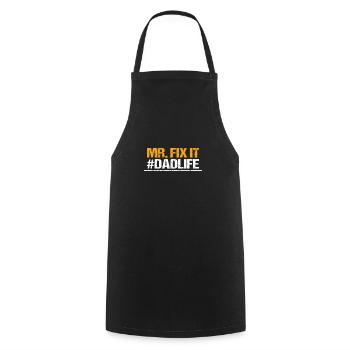 Mr. Fix It Dad The Handyman Of Family Life - Cooking Apron - black - Front - AI Model Male 185 dark (185cm)