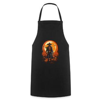 Halloween Cowboy Aventure Scary Far West - Tablier de cuisine - noir - Devant - AI Model Male 185 dark (185cm)