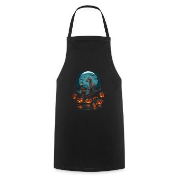 Creepy angler creepy Halloween fisherman - Cooking Apron - black - Front - AI Model Male 185 dark (185cm)