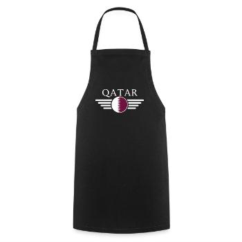 Qatar Style Design T-Shirt - Cooking Apron - black - Front - AI Model Male 185 dark (185cm)