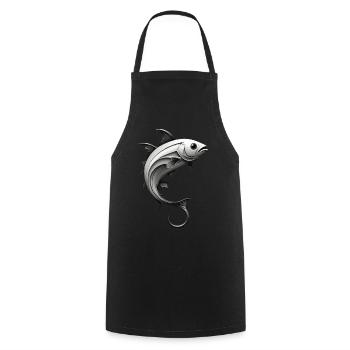 PÊCHEUR PÊCHEUR PÊCHEUR - Tablier de cuisine - noir - Devant - AI Model Male 185 dark (185cm)