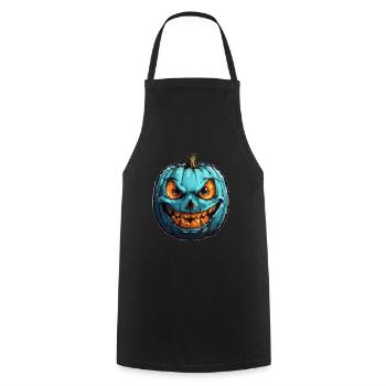 Halloween Kürbis - Kochschürze - Schwarz - Vorne - AI Model Male 185 dark (185cm)