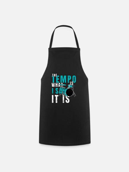 Drums - Cooking Apron - black