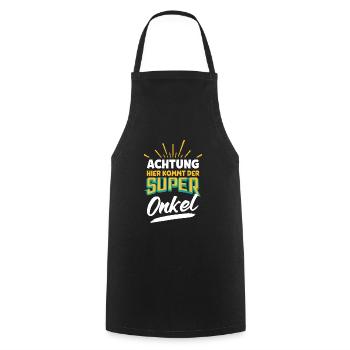 Uncle Super Uncle - Cooking Apron - black - Front - AI Model Male 185 dark (185cm)
