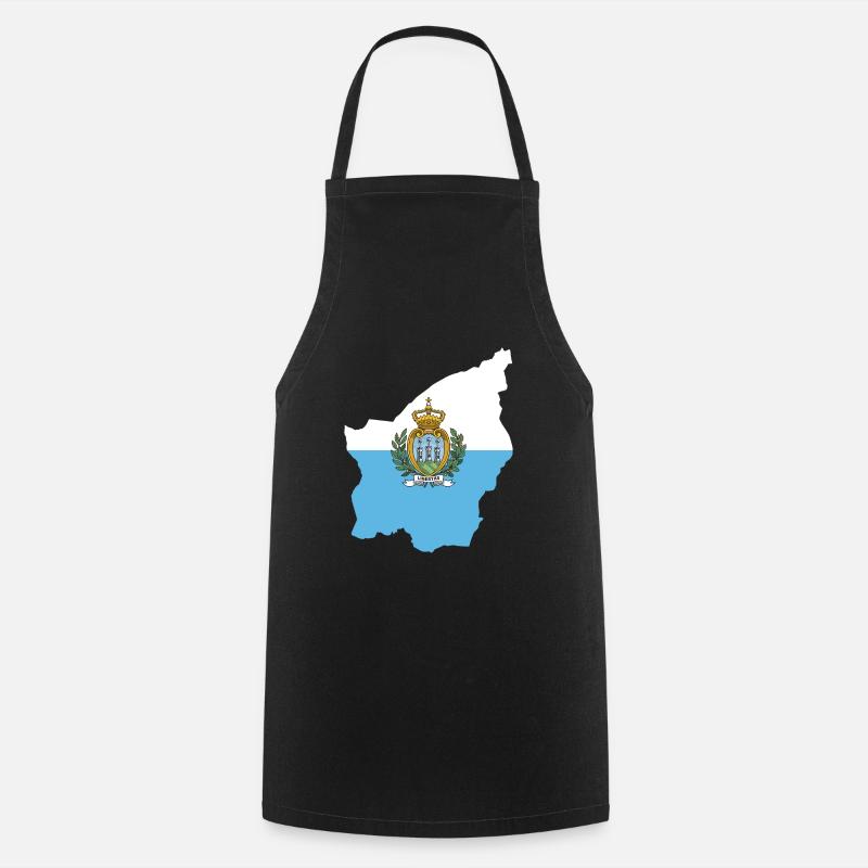 Saint-Marin - Tablier de cuisine - noir