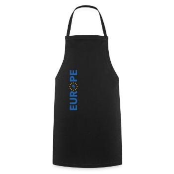 Europe EU European Union stars - Cooking Apron - black - Front - AI Model Male 185 dark (185cm)