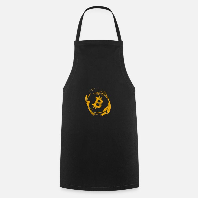 Bitcoin - Tablier de cuisine - noir