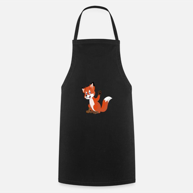 Fuchs - Kochschürze - Schwarz