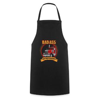 Camion conducteur camionneur cadeau semi-remorque - Tablier de cuisine - noir - Devant - AI Model Male 185 dark (185cm)