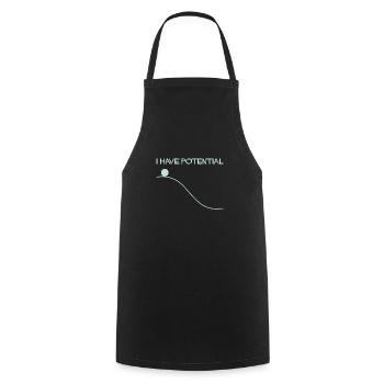Physique Science Énergie potentielle - Tablier de cuisine - noir - Devant - AI Model Male 185 dark (185cm)