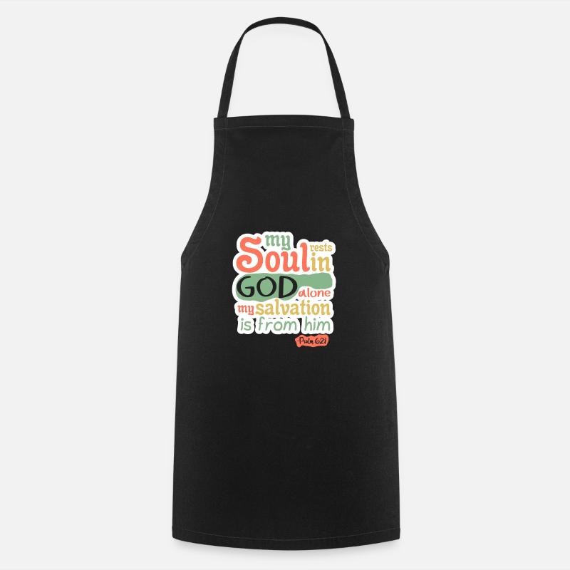 Bible verse - Cooking Apron - black