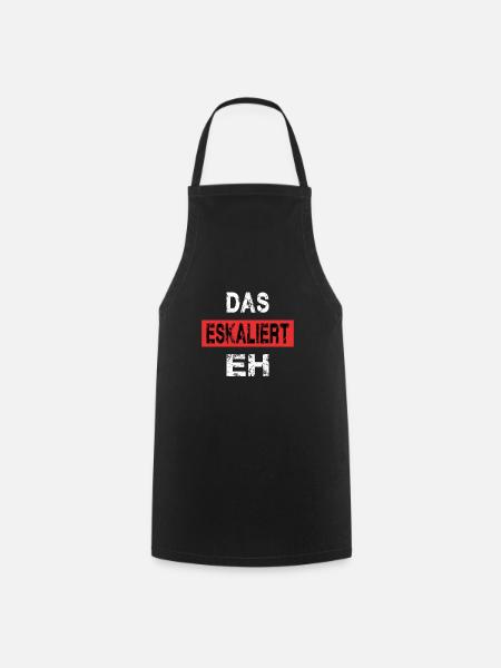 DAS ESKALIERT EH - Kochschürze - Schwarz