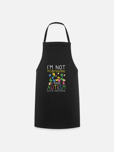 Autism handicap understanding tolerance - Cooking Apron - black