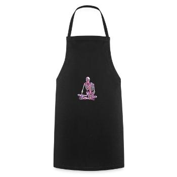 skeleton - Cooking Apron - black - Front - AI Model Male 185 dark (185cm)